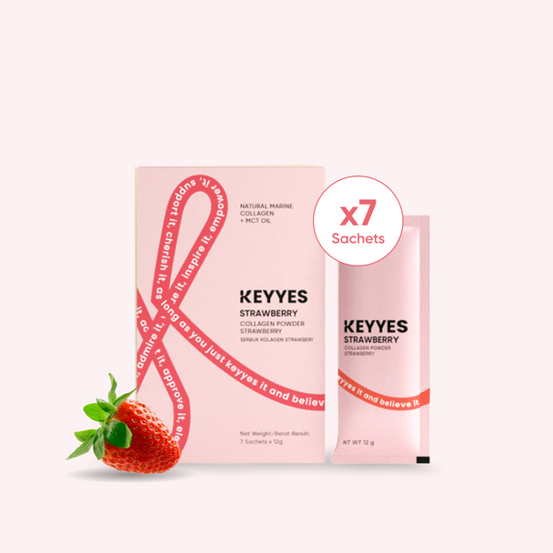[7's/14's/28's] Strawberry Collagen Healthy Skin Glow, Sachet Boxes